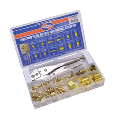 Made in USA - Ball Valve Fittings, Handles & O-Ring Kits; Type: Hose Repair Kit ; For Use With: Welding Hoses ; Contents: Couplers; Nipples; Nuts; Splicers; Ferrules; Heavy Duty crimper ; PSC Code: 3433 - Exact Tooling
