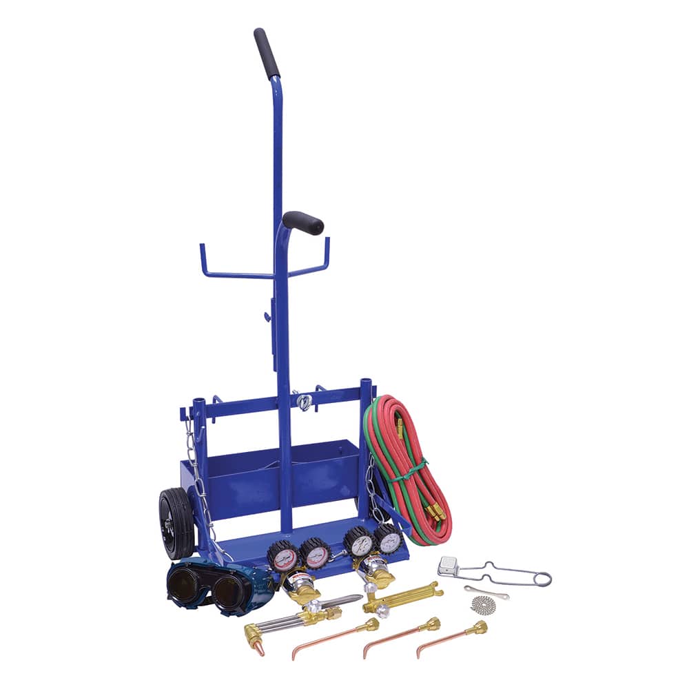 Made in USA - Oxygen/Acetylene Torch Kits; Type: Oxyacetylene; Hydrogen; MAP//Pro; Propane; Natural Gas ; Maximum Cutting: 2 (Inch); Welding Capacity: 1/4 (Inch); Maximum Heating Capacity: 5600?F ; Contents: Welding Handle 71; Cutting Attachment CA100; O - Exact Tooling