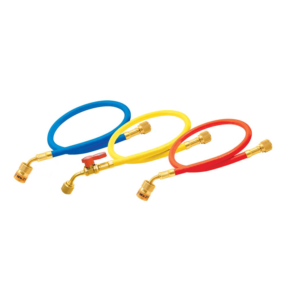 Made in USA - High Temperature & High Pressure Hose; Inside Diameter (Inch): 1/4 ; Outside Diameter (Decimal Inch): 0.4250 ; Material: Brass; Rubber; Nylon ; Maximum Pressure (psi): 800.00 ; Minimum Temperature (F): -40.000 ; Maximum Temperature (F): 200 - Exact Tooling
