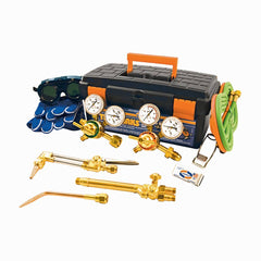 Made in USA - Oxygen/Acetylene Torch Kits; Type: Oxyacetylene ; Maximum Cutting: 6 (Inch); Welding Capacity: 1-1/4 (Inch); Maximum Heating Capacity: 5600?F ; Contents: Welding Handle WH350; Cutting Attachment CA350; Oxygen Regulator MR8210; Fuel Gas Regu - Exact Tooling