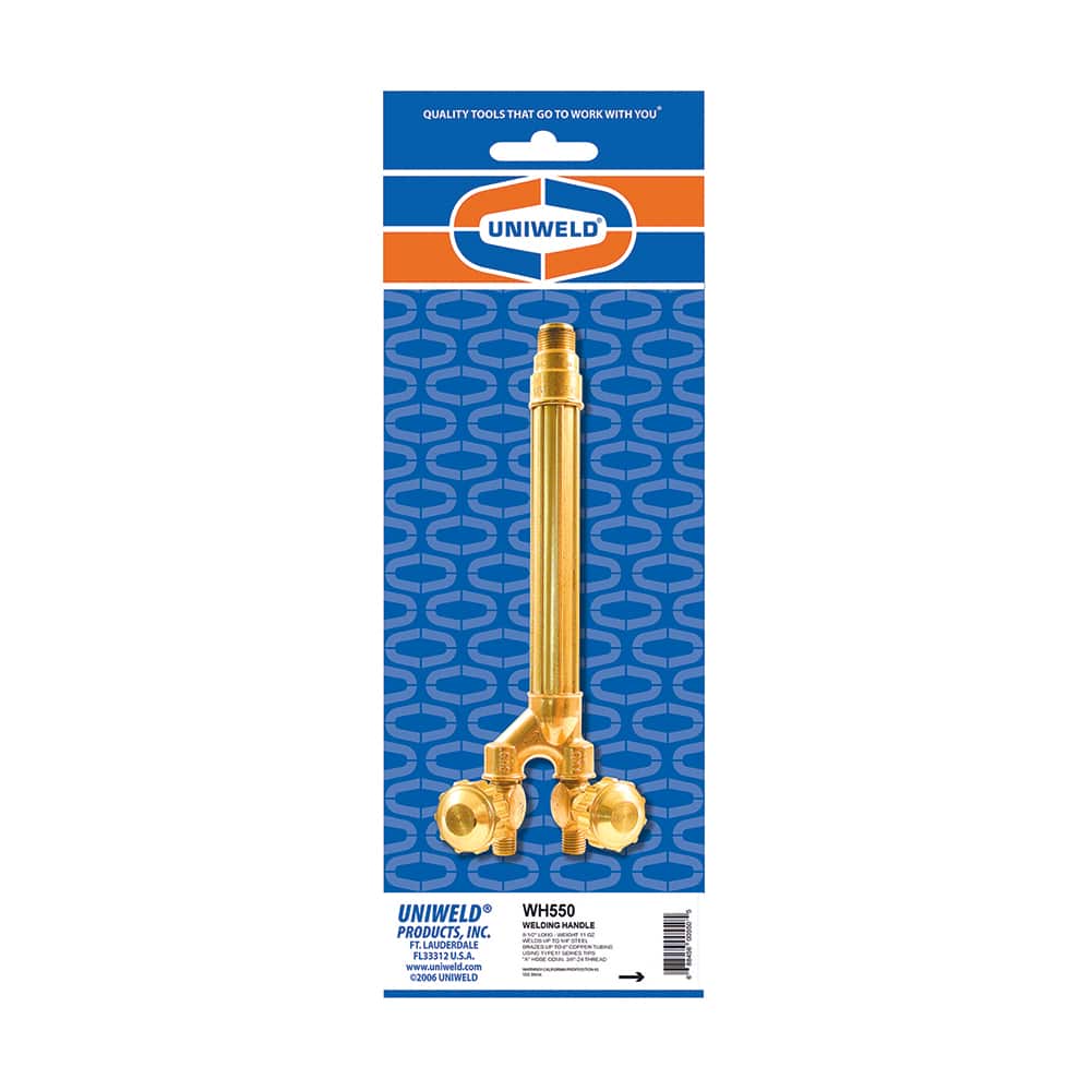 Made in USA - Oxygen/Acetylene Torches & Handles; Type: Welding Handle ; Length (Inch): 2-7/8 ; PSC Code: 3433 - Exact Tooling