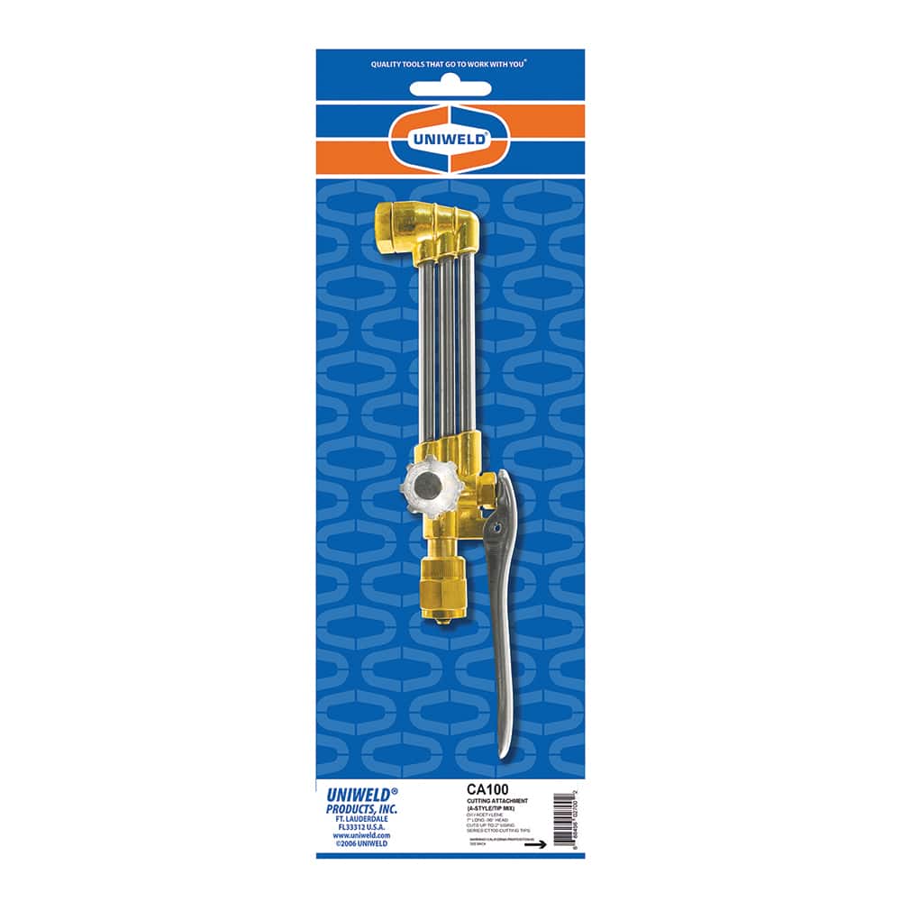 Made in USA - Oxygen/Acetylene Torches & Handles; Type: Tip Mix Cutting Attachment ; Maximum Cutting: 2 ; Length (Inch): 8-1/2 ; Minimum Cutting: 1/16 (Inch); PSC Code: 3433 - Exact Tooling