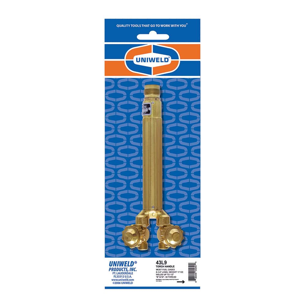 Made in USA - Oxygen/Acetylene Torches & Handles; Type: Welding Handle ; Length (Inch): 8-3/4 ; PSC Code: 3433 - Exact Tooling