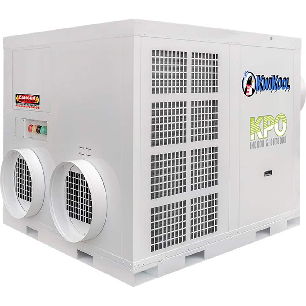 Kwikool - 290,500 BTU 59.4 Amp EER 7.2 11,000 CFM Indoor/ Outdoor High Static Portable Air Conditioner - Exact Tooling