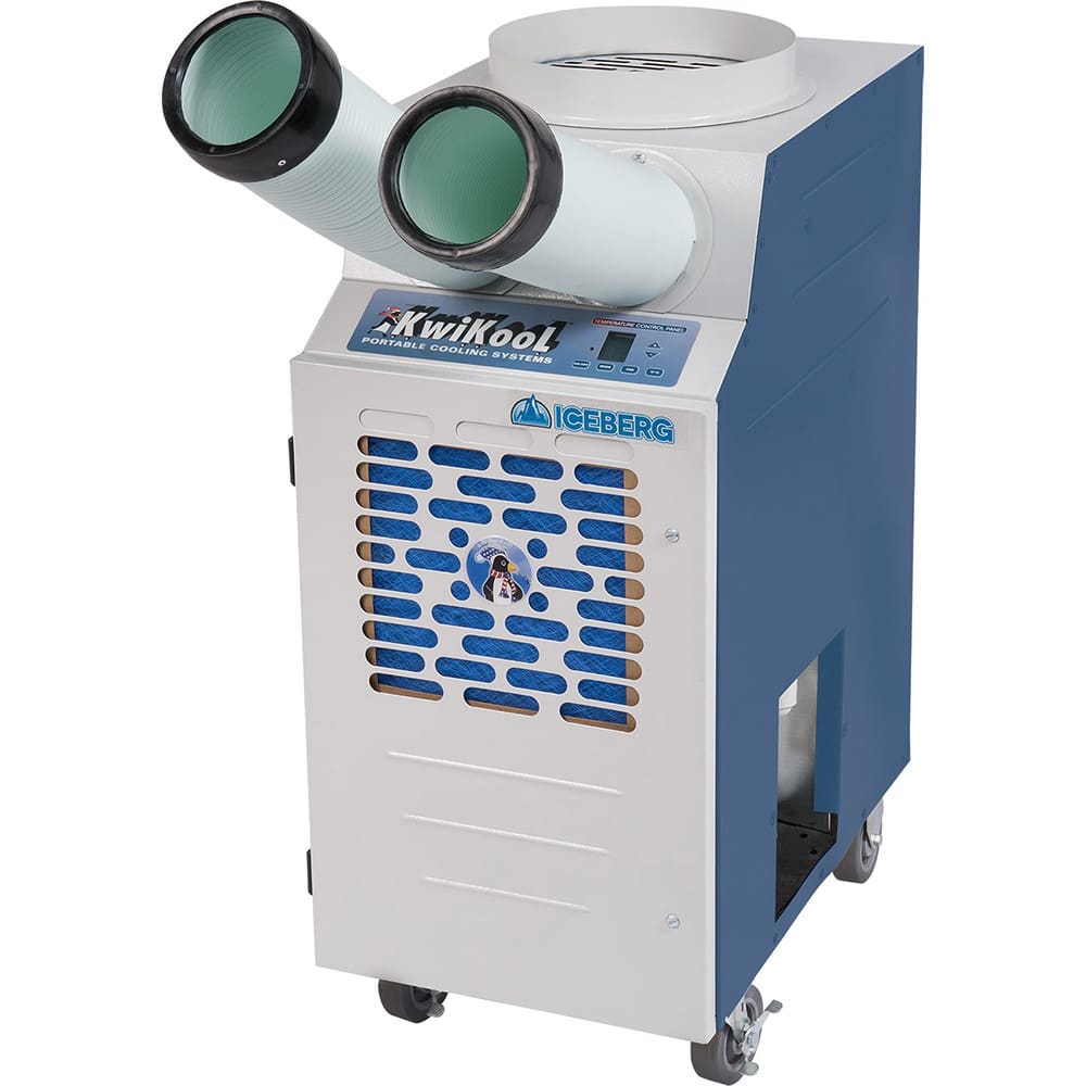Kwikool - 16,800 BTU 14.5 Amp EER 11.2 625 CFM Portable Spot Cooler Air Conditioner - Exact Tooling