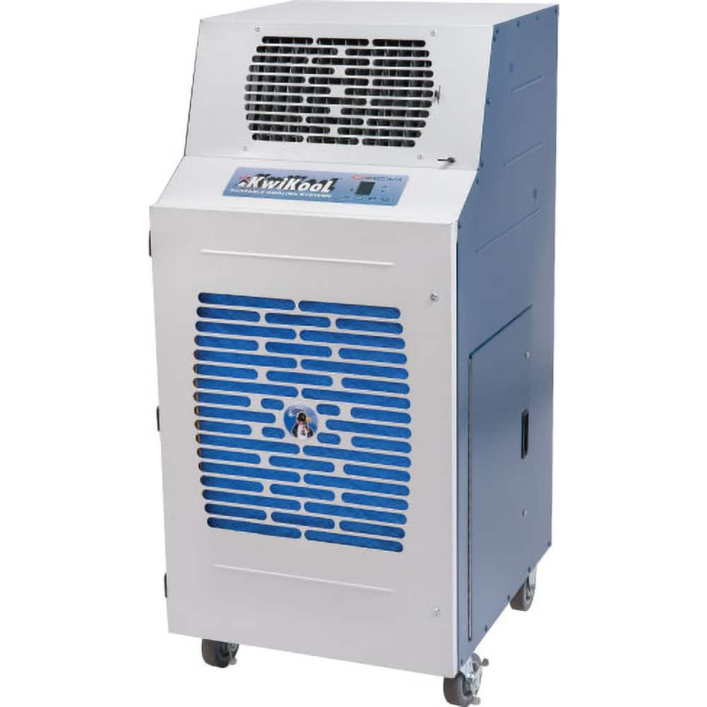 Kwikool - 42,000 BTU 18.7/17.1 Amp EER 12 1,400 CFM Portable Water-Cooled Primary and Back-up Air Conditioning - Exact Tooling