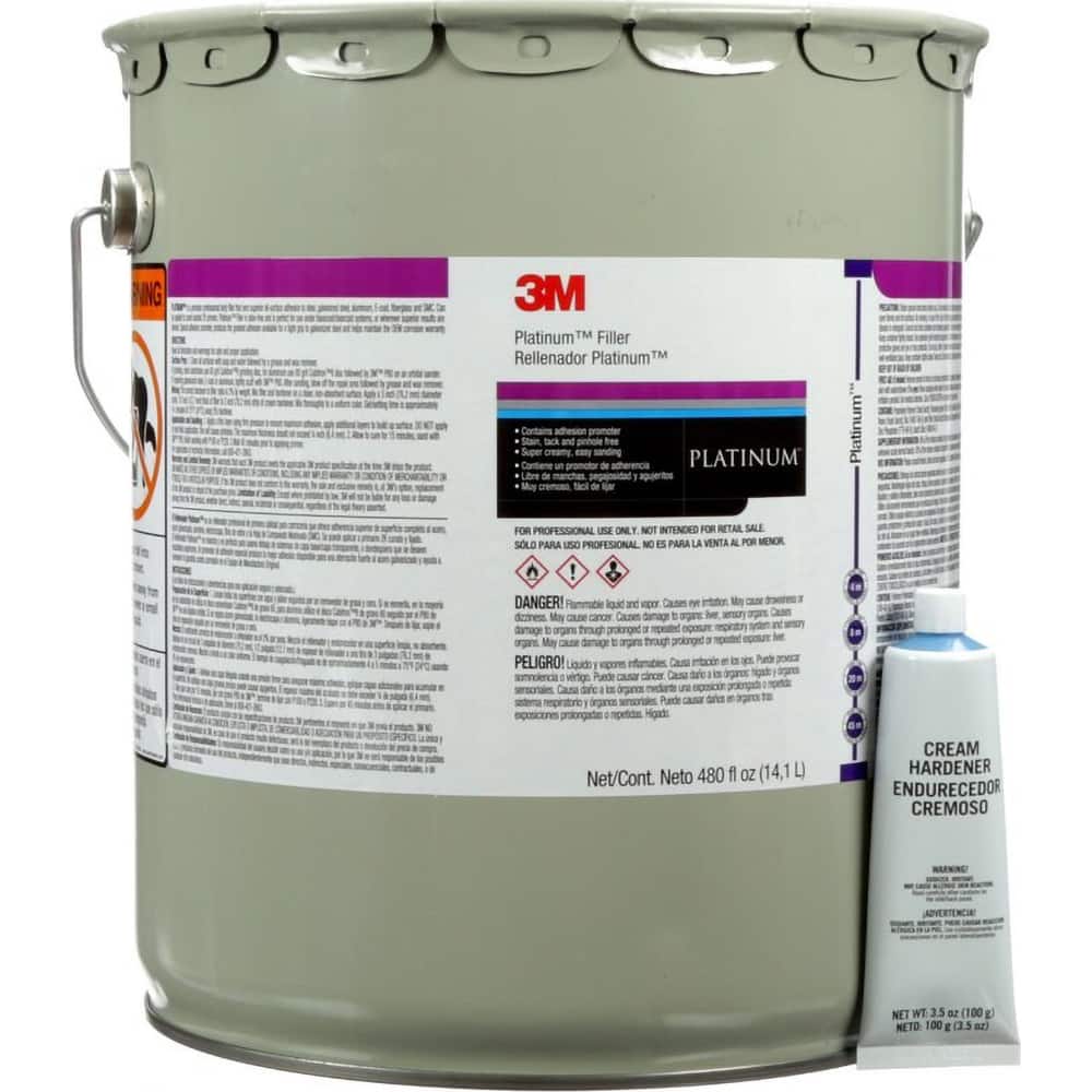 3M - Automotive Body Repair Fillers; Type: Body Filler ; Container Size: 5 Gal. ; Container Type: Pail ; Color: Gray - Exact Tooling