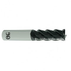 1" Dia. - 5" OAL - TIAlN CBD - .19 CR- Roughing End Mill - 4 FL - Exact Tooling