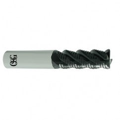 1/2" Dia. - 3" OAL - TIAlN CBD - .125 CR- Roughing End Mill - 4 FL - Exact Tooling