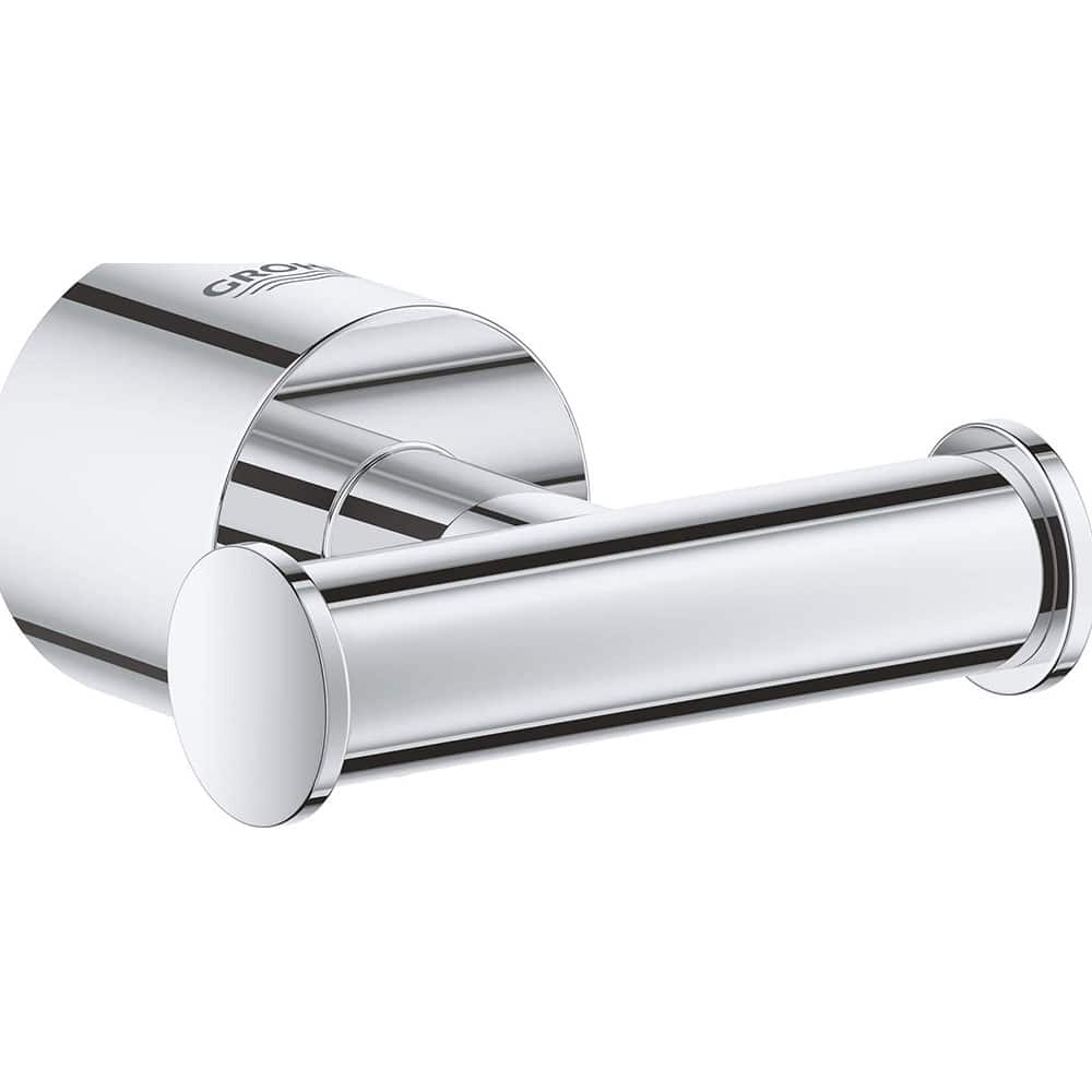 Grohe - Washroom Shelves, Soap Dishes & Towel Holders; Type: Robe Hook ; Material: Metal ; Length (Inch): 2-7/8 ; Width (Inch): 1 1/2 ; Depth (Inch): 2-7/8 ; Finish/Coating: Polished Chrome - Exact Tooling