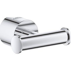 Grohe - Washroom Shelves, Soap Dishes & Towel Holders; Type: Robe Hook ; Material: Metal ; Length (Inch): 2-7/8 ; Width (Inch): 1 1/2 ; Depth (Inch): 2-7/8 ; Finish/Coating: Polished Chrome - Exact Tooling