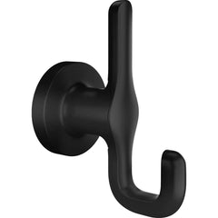 American Standard - Washroom Shelves, Soap Dishes & Towel Holders; Type: Double Robe Hook ; Material: Metal ; Length (Inch): 2-7/8 ; Width (Inch): 2 ; Depth (Inch): 2-7/8 ; Finish/Coating: Matte Black - Exact Tooling