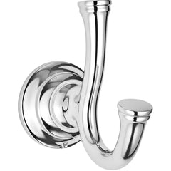American Standard - Washroom Shelves, Soap Dishes & Towel Holders; Type: Double Robe Hook ; Material: Metal ; Length (Inch): 4 ; Width (Inch): 2-3/16 ; Depth (Inch): 4 ; Finish/Coating: Polished Chrome - Exact Tooling