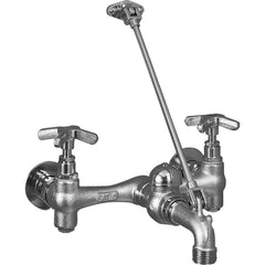 Fiat Products - Industrial & Laundry Faucets; Type: Service Sink Faucet ; Style: Transitional ; Design: Two Handle ; Handle Type: Cross ; Spout Type: Straight ; Mounting Centers: 8 (Inch) - Exact Tooling