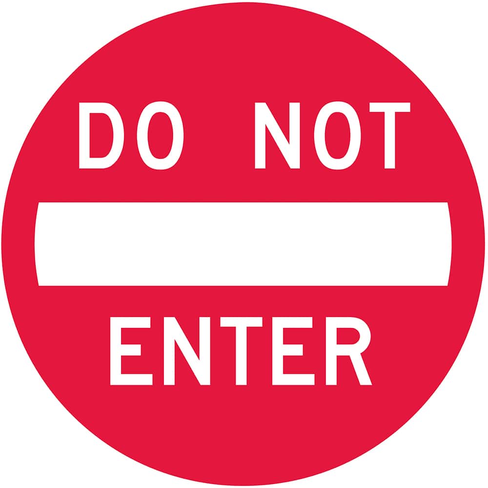 Lyle Signs - "Do Not Enter", 24" x 24", High-Intensity Reflective Aluminum Sign - Exact Tooling
