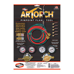 Made in USA - Oxygen/Acetylene Torch Kits; Type: Acetylene Kit ; Maximum Heating Capacity: 5600?F ; Contents: Welding Handle JMT100; Oxygen Regulator ROB; Fuel Gas Regulator RMC2B; Welding Brazing Tip #2; #3; #4; #5; #6; Hoses H6JMTBA; RCV100; RCV101 ; C - Exact Tooling