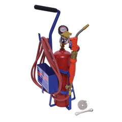 Made in USA - Propane & MAPP Torch Kits; Type: Air/Acetylene ; Fuel Type: Acetylene ; Contents: Welding Handle TH6; Fuel Gas Regulator RMC; Acetylene Tip T2A-5; Hoses H12; Carrying Stand 512; Tanks MC; R; Tank Key w/chain W05 ; Contents: Welding Handle T - Exact Tooling