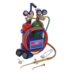 Made in USA - Oxygen/Acetylene Torch Kits; Type: Brazing & Welding Outfit ; Welding Capacity: 1/4 (Inch); Maximum Heating Capacity: 5600?F ; Contents: Welding Handle 71; Oxygen Regulator RO; Fuel Gas Regulator RMC2; Welding Brazing Tip TYPE17-0; TYPE17-2 - Exact Tooling