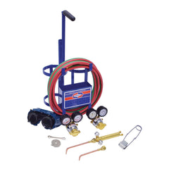 Made in USA - Oxygen/Acetylene Torch Kits; Type: Brazing & Welding Outfit ; Welding Capacity: 1/4 (Inch); Maximum Heating Capacity: 5600?F ; Contents: Welding Handle 71; Oxygen Regulator RO; Fuel Gas Regulator RMC2; Welding Brazing Tip TYPE17-0; TYPE17-2 - Exact Tooling
