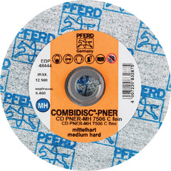 PFERD - Quick Change Discs; Disc Diameter (Inch): 3 ; Attaching System: Quick Change Type CD ; Abrasive Type: Non-Woven ; Abrasive Material: Silicon Carbide ; Grade: Fine ; Backing Material: Cloth - Exact Tooling