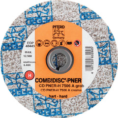 PFERD - Quick Change Discs; Disc Diameter (Inch): 3 ; Attaching System: Quick Change Type CD ; Abrasive Type: Non-Woven ; Abrasive Material: Aluminum Oxide ; Grade: Coarse ; Backing Material: Cloth - Exact Tooling