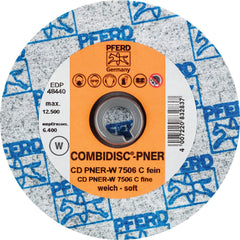 PFERD - Quick Change Discs; Disc Diameter (Inch): 3 ; Attaching System: Quick Change Type CD ; Abrasive Type: Non-Woven ; Abrasive Material: Silicon Carbide ; Grade: Fine ; Backing Material: Cloth - Exact Tooling