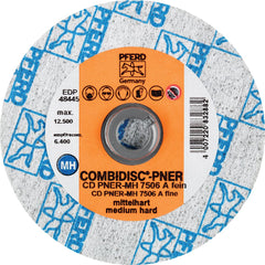 PFERD - Quick Change Discs; Disc Diameter (Inch): 3 ; Attaching System: Quick Change Type CD ; Abrasive Type: Non-Woven ; Abrasive Material: Aluminum Oxide ; Grade: Fine ; Backing Material: Cloth - Exact Tooling