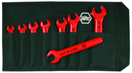 Insulated Open End Inch Wrench 8 Piece Set Includes: 5/16" - 3/4" In Canvas Pouch - Exact Tooling