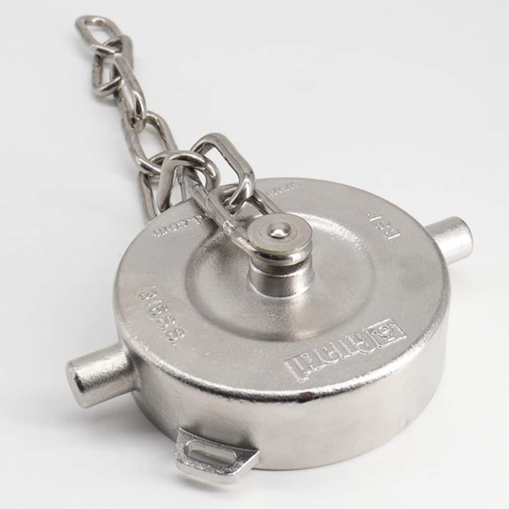 Guardian Worldwide - Suction & Discharge Hose Couplings; Type: Dust Cap with Chain and Seal ; Coupling Descriptor: BSP Dust Cap ; Coupler Size: 3 (Inch); Thread Size: 3 ; Material: Stainless Steel ; Style: DC - Exact Tooling
