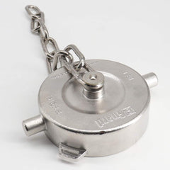 Guardian Worldwide - Suction & Discharge Hose Couplings; Type: Dust Cap with Chain and Seal ; Coupling Descriptor: BSP Dust Cap ; Coupler Size: 3/4 (Inch); Thread Size: 3/4 ; Material: 316 Stainless Steel ; Style: DC - Exact Tooling