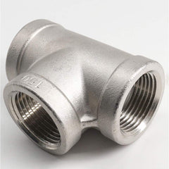 Guardian Worldwide - Stainless Steel Pipe Fittings; Type: Tee ; Fitting Size: 2 ; End Connections: FNPT x FNPT x FNPT ; Material Grade: 304 ; Pressure Rating (psi): 150 - Exact Tooling