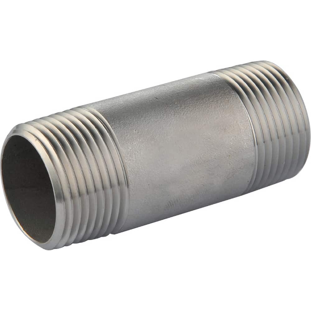 Guardian Worldwide - Stainless Steel Pipe Nipples & Pipe; Style: Threaded ; Pipe Size: 1-1/4 (Inch); Length (Inch): 4-1/2 ; Material Grade: 304/304L ; Schedule: 40 - Exact Tooling