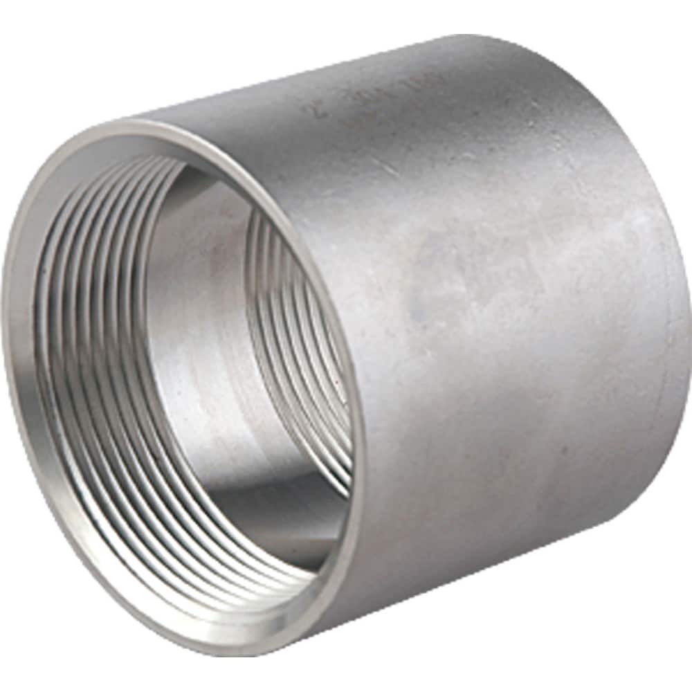 Guardian Worldwide - Stainless Steel Pipe Fittings; Type: Full Coupling ; Fitting Size: 2-1/2 ; End Connections: FNPT x FNPT ; Material Grade: 316 ; Pressure Rating (psi): 150 ; Length (Inch): 2.87 - Exact Tooling
