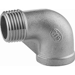 Guardian Worldwide - Stainless Steel Pipe Fittings; Type: 90? Street Elbow ; Fitting Size: 1 ; End Connections: MNPT x FNPT ; Material Grade: 316 ; Pressure Rating (psi): 150 - Exact Tooling