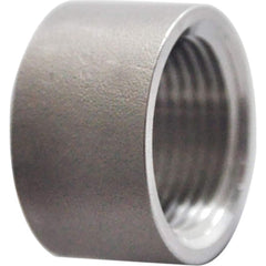 Guardian Worldwide - Stainless Steel Pipe Fittings; Type: Half Coupling ; Fitting Size: 1-1/2 ; End Connections: FNPT ; Material Grade: 304 ; Pressure Rating (psi): 150 ; Length (Inch): 1.06 - Exact Tooling