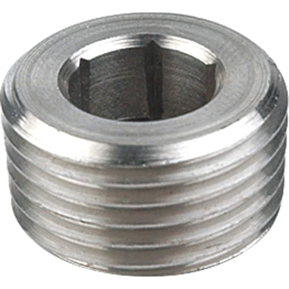 Guardian Worldwide - Stainless Steel Pipe Fittings; Type: Hexagon Socket Plug ; Fitting Size: 2 ; End Connections: MNPT ; Material Grade: 304 ; Pressure Rating (psi): 150 ; Length (Inch): 0.93 - Exact Tooling