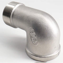 Guardian Worldwide - Stainless Steel Pipe Fittings; Type: 90? Street Elbow ; Fitting Size: 3 ; End Connections: MNPT x FNPT ; Material Grade: 304 ; Pressure Rating (psi): 150 - Exact Tooling