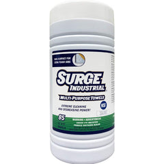 Surge Industrial - Wipes; Type: Hard Surface Cleaning Wipe; Wipes ; Style: Dual Sided Wipe ; Sheet Length (Inch): 11 ; Sheet Width (Inch): 9 ; Sheets per Package: 85 ; Container Type: Wipes - Exact Tooling