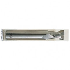 1/4 Dia. x 2-1/2 Overall Length 2-Flute Square End Solid Carbide SE End Mill-Round Shank-Center Cutting-Uncoated - Exact Tooling