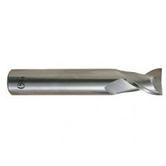 3/16 Dia. x 2 Overall Length 2-Flute .020 C/R Solid Carbide SE End Mill-Round Shank-Center Cutting-Uncoated - Exact Tooling