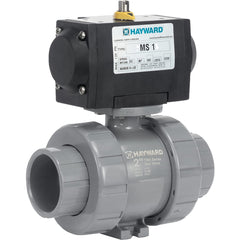 Hayward - Actuated Ball Valves; Actuator Type: Pneumatic Spring Return w/Solenoid ; Pipe Size: 1 (Inch); Material: CPVC ; Seal Material: EPDM ; Number of Pieces: 2.000 ; End Connections: Socket; Threaded - Exact Tooling
