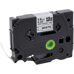 Brother - Labels, Ribbons & Tapes; Type: Label ; Color: Black on White ; For Use With: PT-E300; PT-E500; PT-E550W; PT-E800W; PT-P750WVP; PT-P900; PT-P900W; PT-P950NW P-Touch Label Makers; VW-1 HSe Tube ; Width (mm): 5.80 ; Length (Feet): 4.9 ; Material: - Exact Tooling