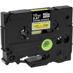 Brother - Labels, Ribbons & Tapes; Type: Label Tape ; Color: Black on Yellow ; For Use With: PT-18RKT; PT-9200PC; PT-9500PC; PT-9700PC; PT-9800PCN; PT-E100; PT-E110; PT-E300; PT-E500; PT-E550W; PT-E800W; PT-P750WVP; PT-P900; PT-P900W; PT-P950NW P-Touch L - Exact Tooling