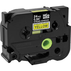 Brother - Labels, Ribbons & Tapes; Type: Label Tape ; Color: Black on Yellow ; For Use With: PT-9200PC; PT-9500PC; PT-9700PC; PT-9800PCN; PT-E500; PT-E550W; PT-E800W; PT-P750WVP; PT-P900; PT-P900W; PT-P950NW P-Touch Label Makers ; Width (mm): 24.00 ; Len - Exact Tooling