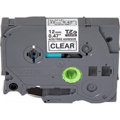 Brother - Labels, Ribbons & Tapes; Type: Label Tape ; Color: Black on Clear ; For Use With: GL-100; PT-1000; PT-1000BM; PT-1010; PT-1010B; PT-1010NB; PT-1010S; PT-1090; PT-1090BK; PT-1100; PT-1100SB; PT-1100SBVP; PT-1100ST; PT-1120; PT-1130; PT-1160; PT- - Exact Tooling