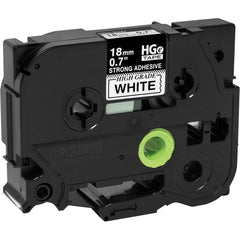 Brother - Labels, Ribbons & Tapes; Type: Label Tape ; Color: Black on White ; For Use With: PT-18RKT; PT-9200PC; PT-9500PC; PT-9700PC; PT-9800PCN; PT-E300; PT-E500; PT-E550W; PT-E800W; PT-P750WVP; PT-P900; PT-P900W; PT-P950NW P-Touch Label Makers ; Width - Exact Tooling