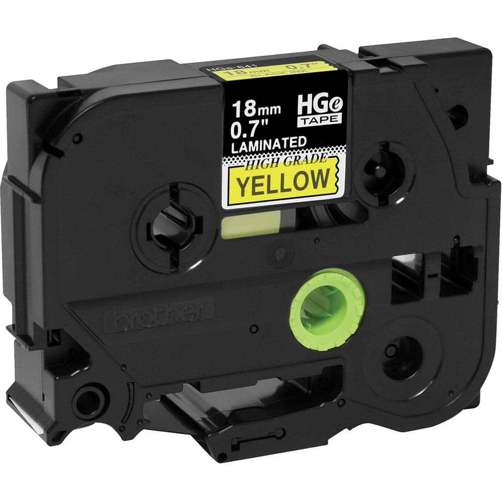 Brother - Labels, Ribbons & Tapes; Type: Label Tape ; Color: Black on Yellow ; For Use With: PT-18RKT; PT-9200PC; PT-9500PC; PT-9700PC; PT-9800PCN; PT-E300; PT-E500; PT-E550W; PT-E800W; PT-P750WVP; PT-P900; PT-P900W; PT-P950NW P-Touch Label Makers ; Widt - Exact Tooling