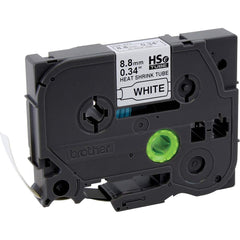 Brother - Labels, Ribbons & Tapes; Type: Label ; Color: Black on White ; For Use With: PT-E300; PT-E500; PT-E550W; PT-E800W; PT-P750WVP; PT-P900; PT-P900W; PT-P950NW P-Touch Label Makers; VW-1 HSe Tube ; Width (mm): 8.80 ; Length (Feet): 4.9 ; Material: - Exact Tooling