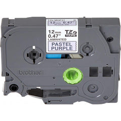 Brother - Labels, Ribbons & Tapes; Type: Label Tape ; Color: Black on Pastel Purple ; For Use With: GL-100; PT-D200; PT-D202; PT-D210; PT-D215e; PT-D400; PT-D400AD; PT-D400VP; PT-D450; PT-D600; PT-D800W; PT-E100; PT-E105; PT-E110; PT-E300; PT-E500; PT-E5 - Exact Tooling