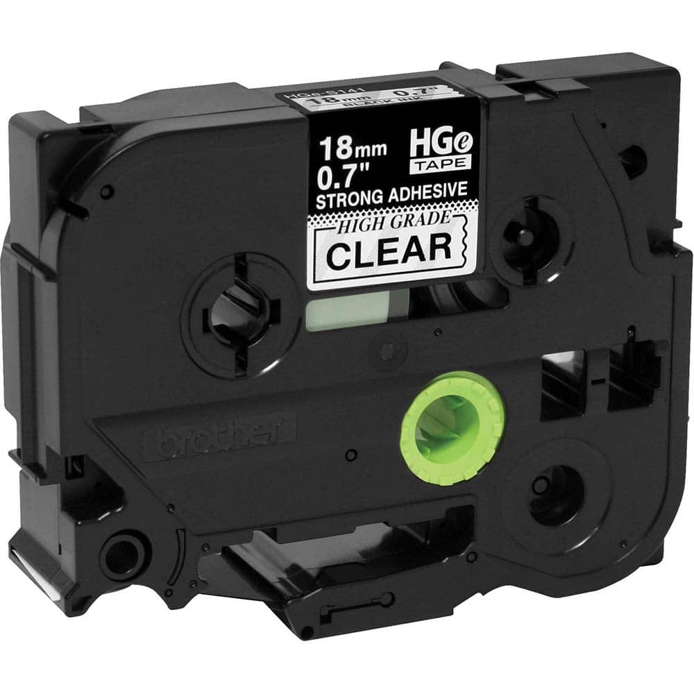 Brother - Labels, Ribbons & Tapes; Type: Label Tape ; Color: Black on Clear ; For Use With: PT-18RKT; PT-9200PC; PT-9500PC; PT-9700PC; PT-9800PCN; PT-E300; PT-E500; PT-E550W; PT-E800W; PT-P750WVP; PT-P900; PT-P900W; PT-P950NW P-Touch Label Makers ; Width - Exact Tooling